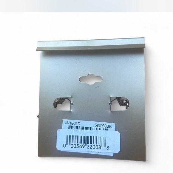 Gold-tone Spiral Hoop Earrings by |Erica Lyons| NWT - Picture 3 of 3